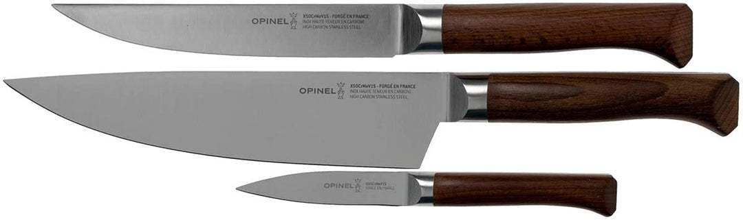 ESTUCHE TRIO - LES FORGES 1890 Cuchillo Chef 20 cm Cuchillo de trinchar Patatero