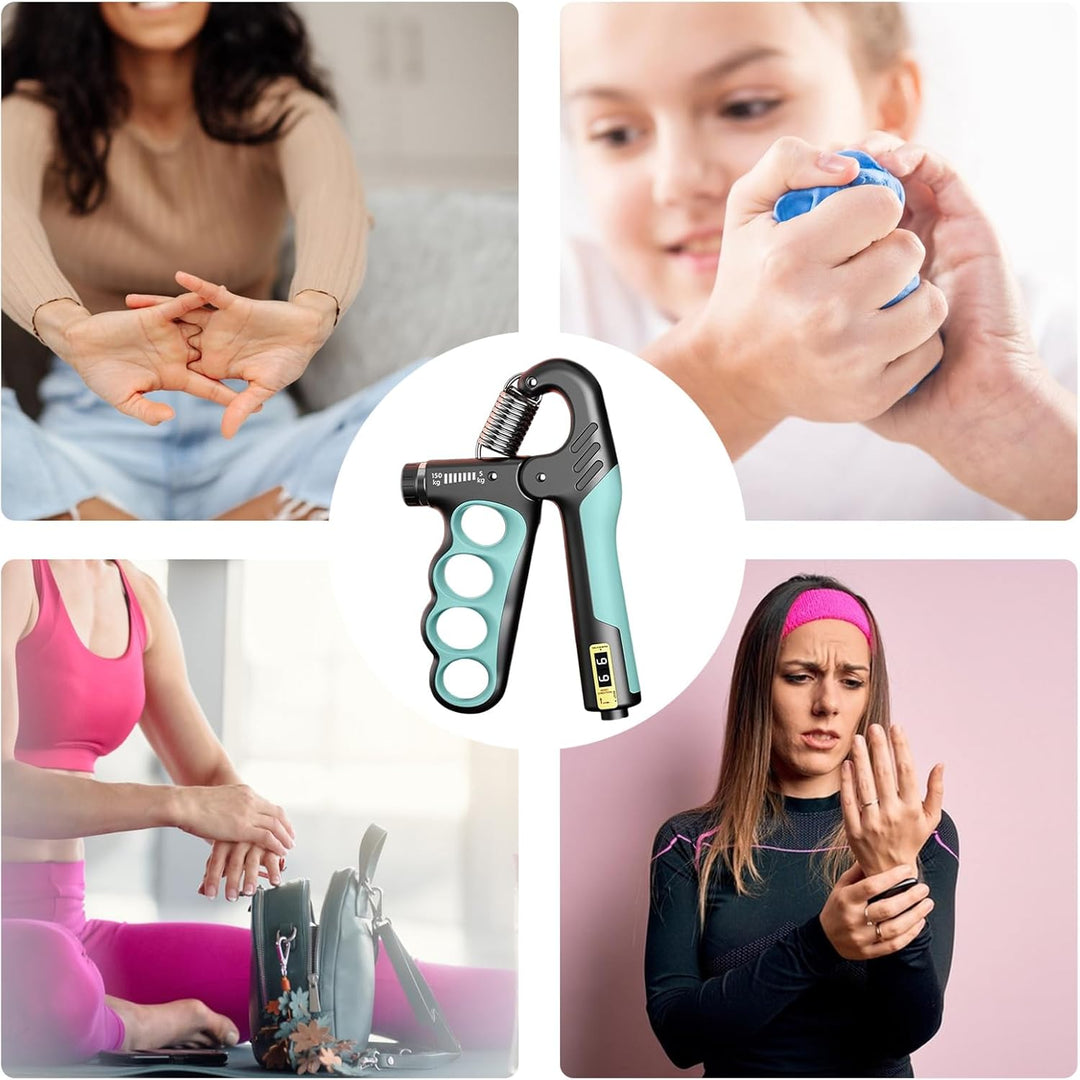 Unterarmtrainer - Handtrainer, Griffkraft Trainer, Handgriff-Stärker, Verstellbares Muskelaufbaugerä