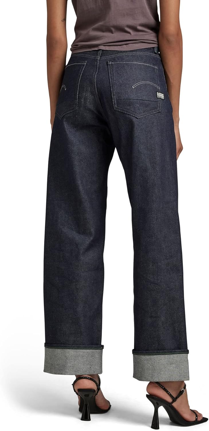 G-STAR RAW Damen Stray Ultra High Loose Selvedge Jeans 24W / 30L Blau (Raw Denim D22071-b454-001), 2