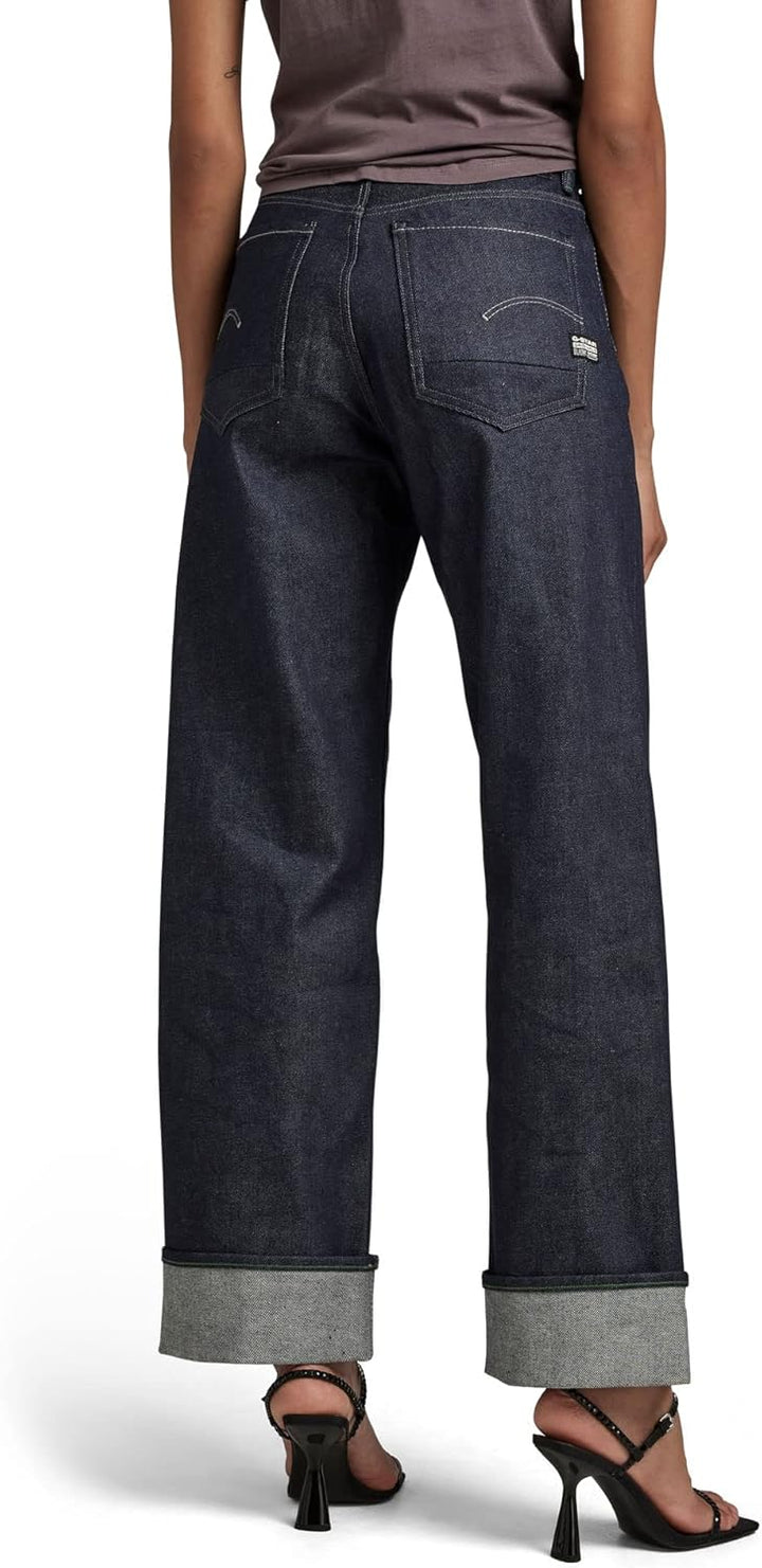 G-STAR RAW Damen Stray Ultra High Loose Selvedge Jeans 24W / 30L Blau (Raw Denim D22071-b454-001), 2