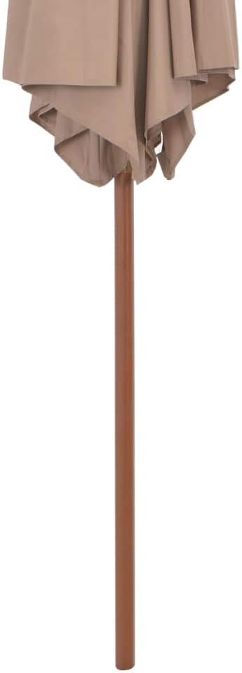 Festnight Sonnenschirm mit Holz-Mast Garten Ampelschirm Gartenschirm ? 270cm | Strandschirm | für Ga