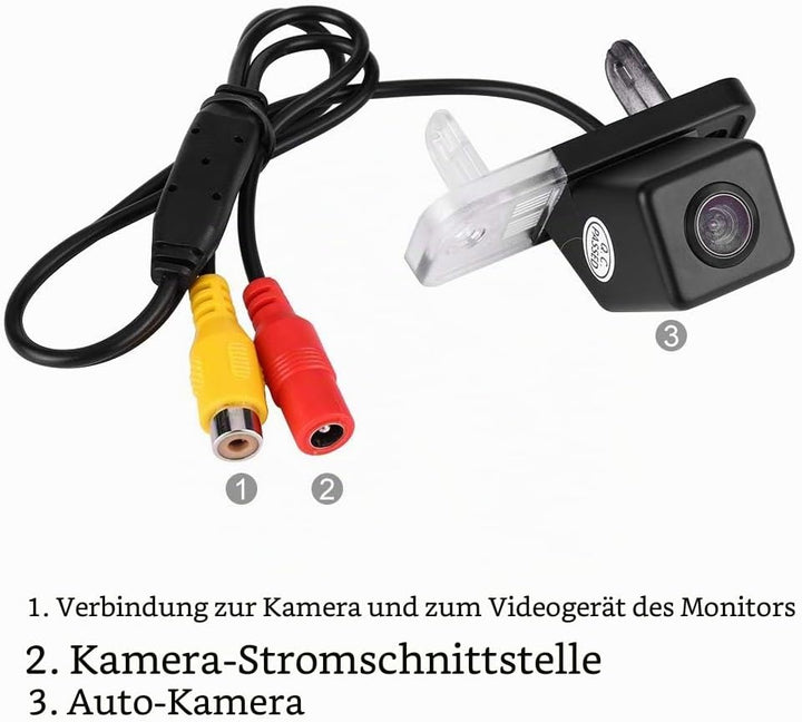 Rückfahrkamera, wasserdichte Nachtsicht 170 ° Rückfahrkamera für C-Klasse E CLS W203 W211 W219