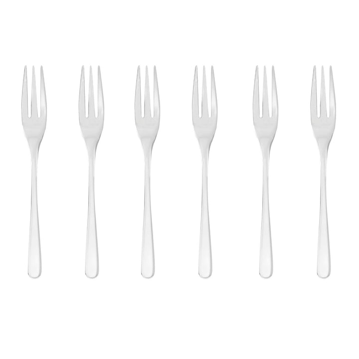 Sambonet 52553A55 Taste - Monoblock-Dessertgabel-Set aus Edelstahl 18/10, 6-teilig, Spülmaschinenfes