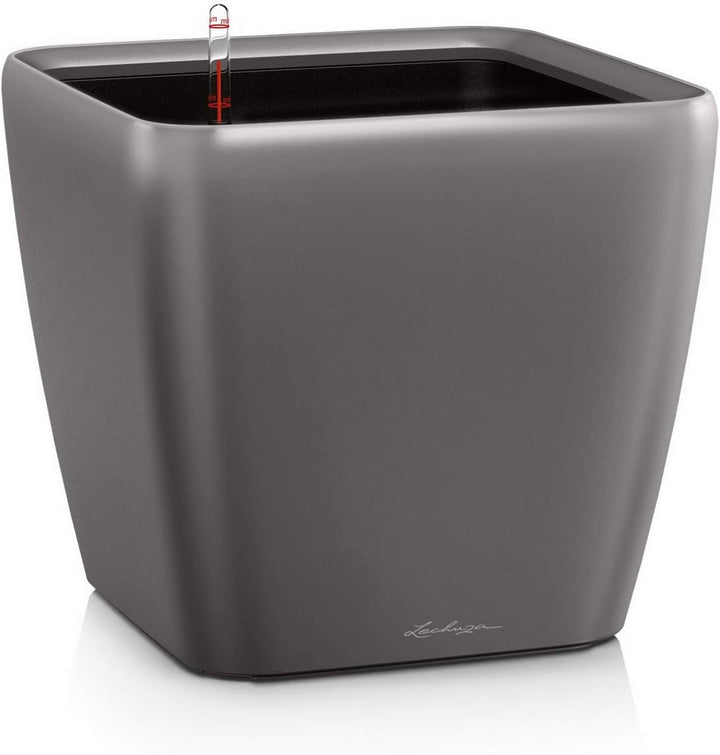 LECHUZA QUADRO Premium LS 28 anthrazit metallic 16143 28x28x26 cm Anthrazit Metallic, 28x28x26 cm An