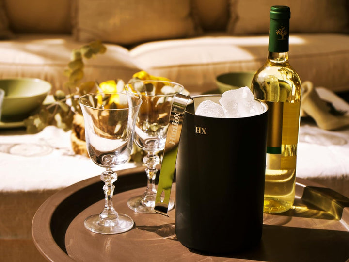 Chill Out Weinkühler - Flaschenkühler - Champagner Kühler - Eiskübel - Eisbehälter für Eiswürfel - W