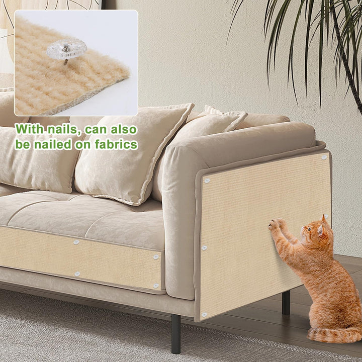 Kratzschutz Katzen Kratzmatte 200x40cm Kratzteppich Selbstklebend Katze | Wand Selbstklebende Kratzw