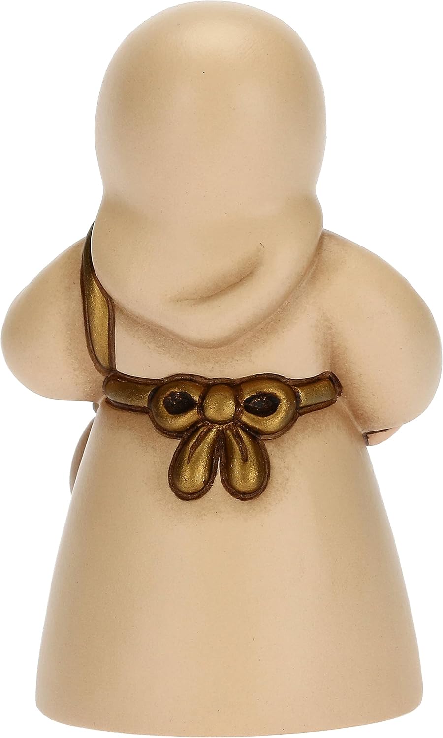 THUN - Krippe 2022 - Krippenfigur für Damen mit Käse aus Keramik, handverziert, beige Kleid - Linie