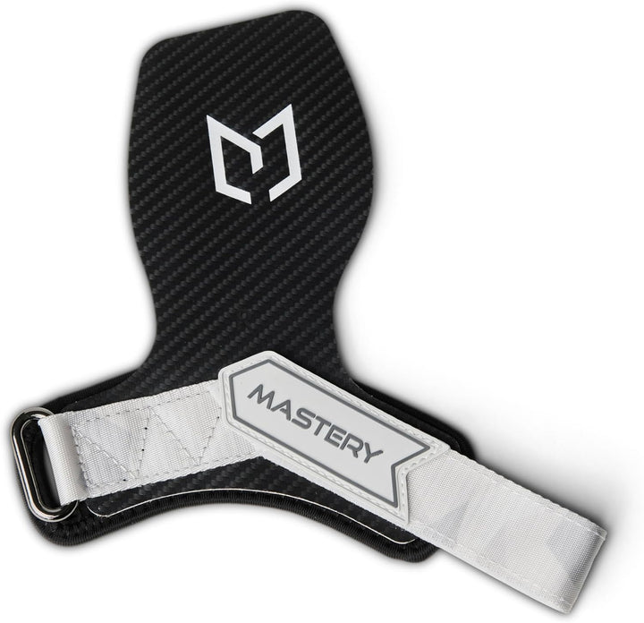 MASTERY Gripmaster 1.0 - Grips für Cross Training, Gymnastik, Pull Ups, Muscle Ups, No Chalk Weiss L