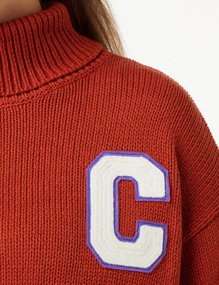 Champion Damen Pullover S Ockerrot, S Ockerrot