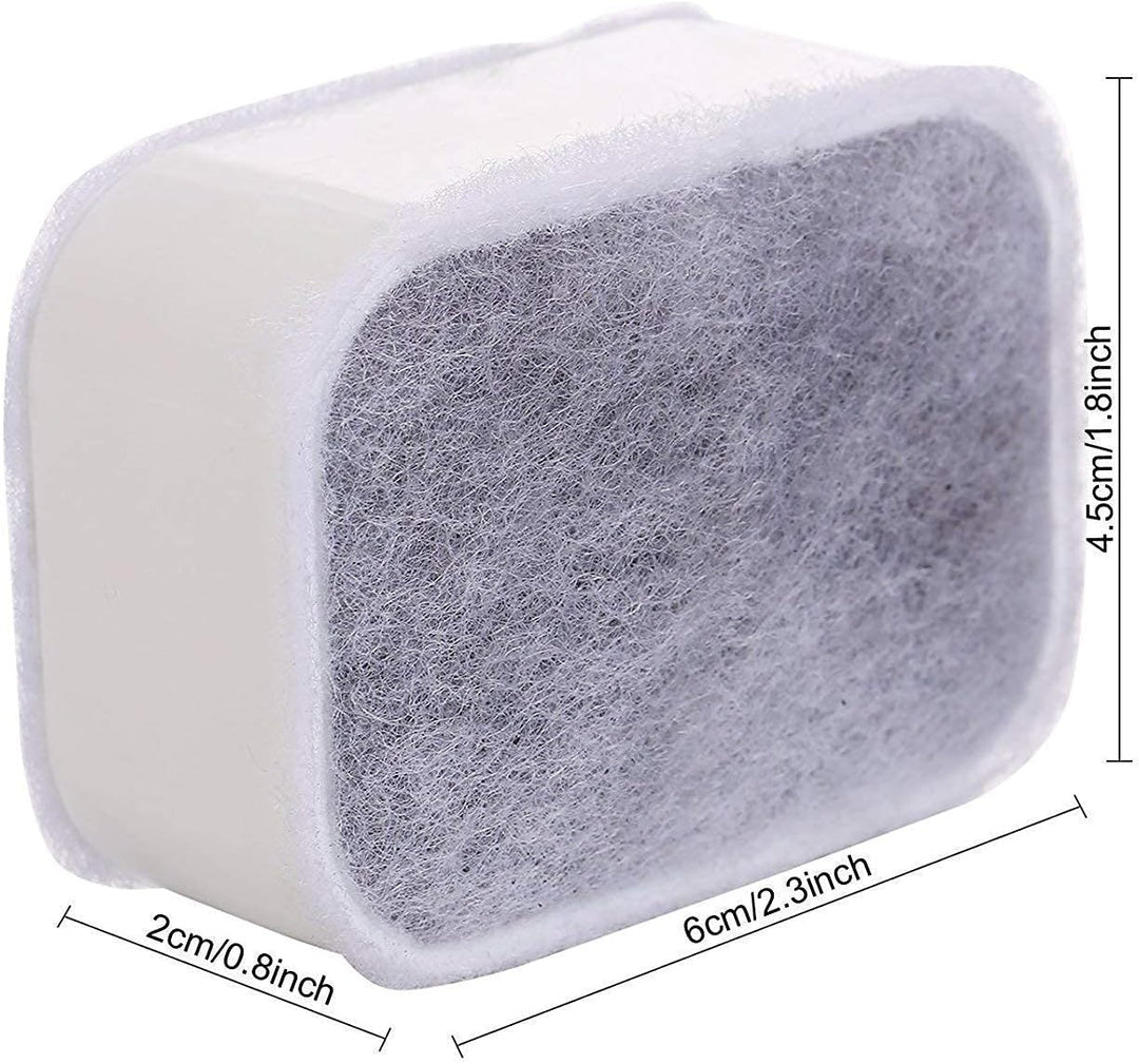 Yosoo 4 Aktivkohlefilter und 1 Schaumfilter für Wasserspender für Haustiere, BPA frei