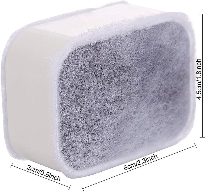 Yosoo 4 Aktivkohlefilter und 1 Schaumfilter für Wasserspender für Haustiere, BPA frei