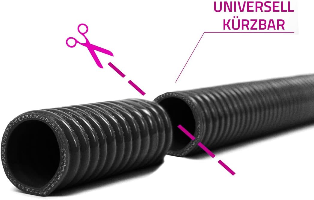 NovaNox® Superflex Silikonschlauch Drahteinlage Ø 13mm bis 54mm Grösse wählbar, Innendurchmesser:Ø 4
