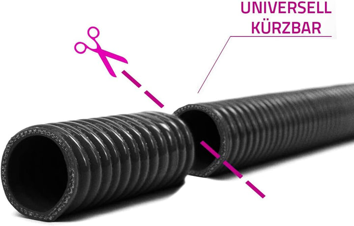 NovaNox® Superflex Silikonschlauch Drahteinlage Ø 13mm bis 54mm Grösse wählbar, Innendurchmesser:Ø 4