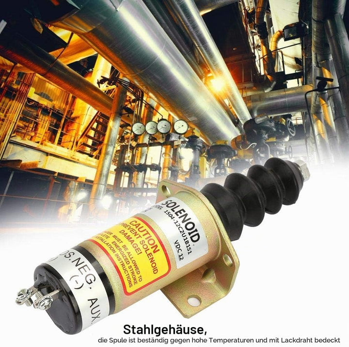 Magnetventil abstellen, 12-V-Stahlgehäusemotor Motorstopp-Ersatzsatz 1504-12C2U1B1S1 abstellen