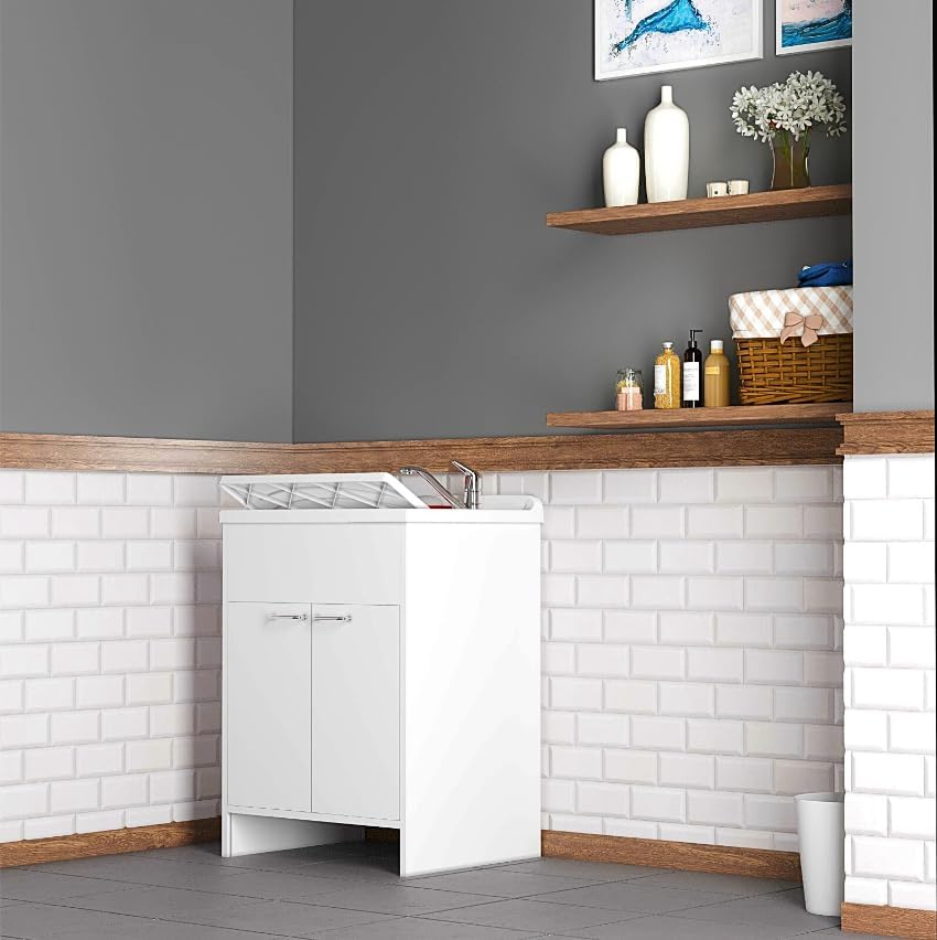 Negrari 9010KAM Waschbecken aus Kunstharz, 80 x 50 cm, Weiss, 80 x 50 cm, 12 Einheiten