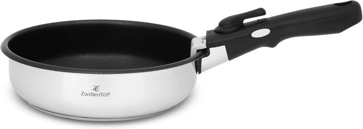 Töpfe und Pfannen Set - Topfset 9-teilig - Edelstahl - mit mit abnehmbarem Griff - für alle Herdarte