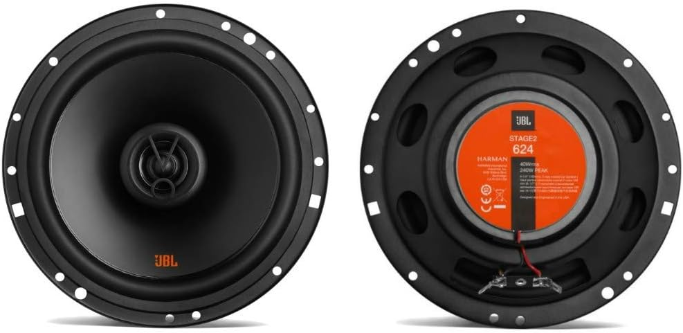2 koaxiallautsprecher 2 Wege kompatibel mit JBL STAGE2 624 6,5" 16,50 cm 165 mm 40 watt rms 240 watt