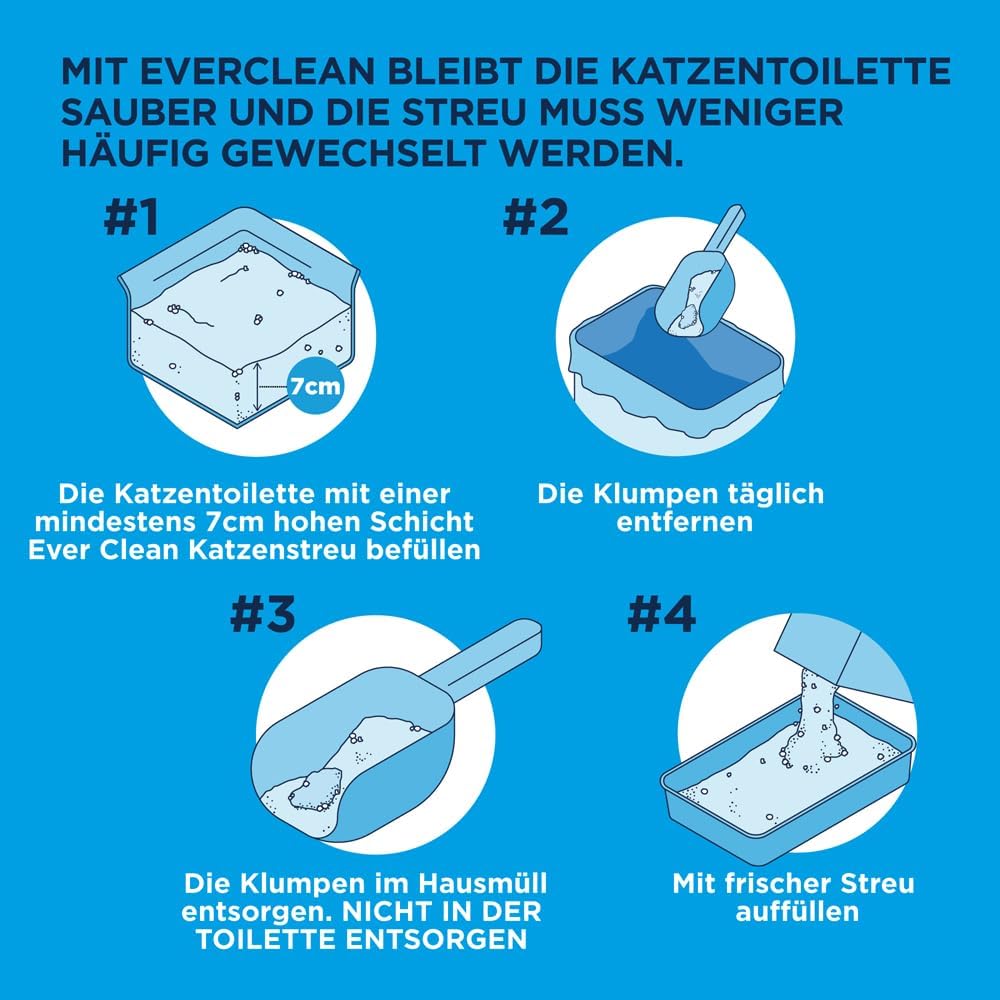 Ever Clean Katzenstreu, mehrere Katzen, duftend für lang anhaltende Frische, unschlagbare Klumpenstä