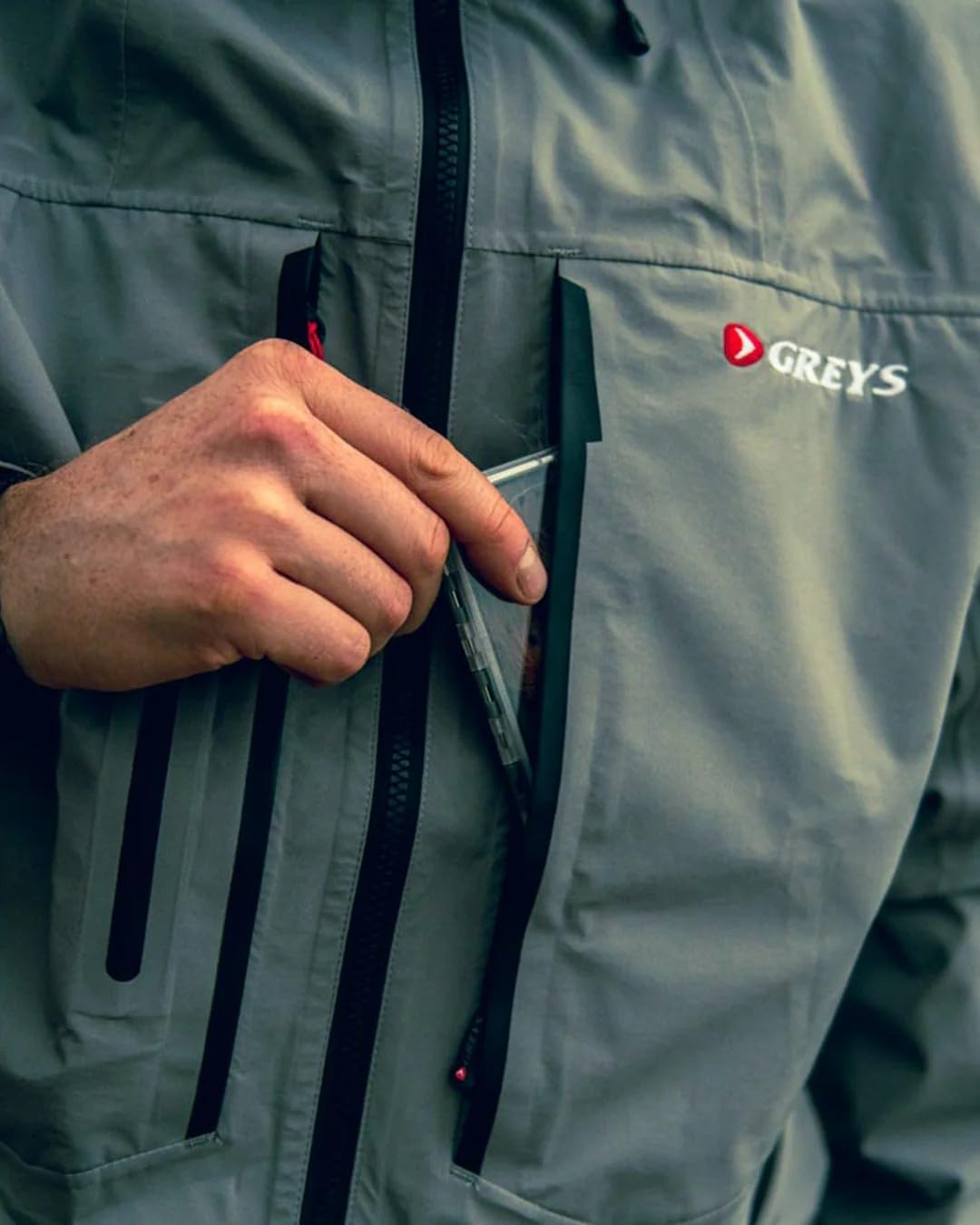 Greys Unisex Greys Tail Fishing Jacket (1er Pack) L Grau, L Grau