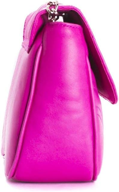 L’Intervalle Damen Coralie Stofftasche Fuchsia Leather, Fuchsia Leather