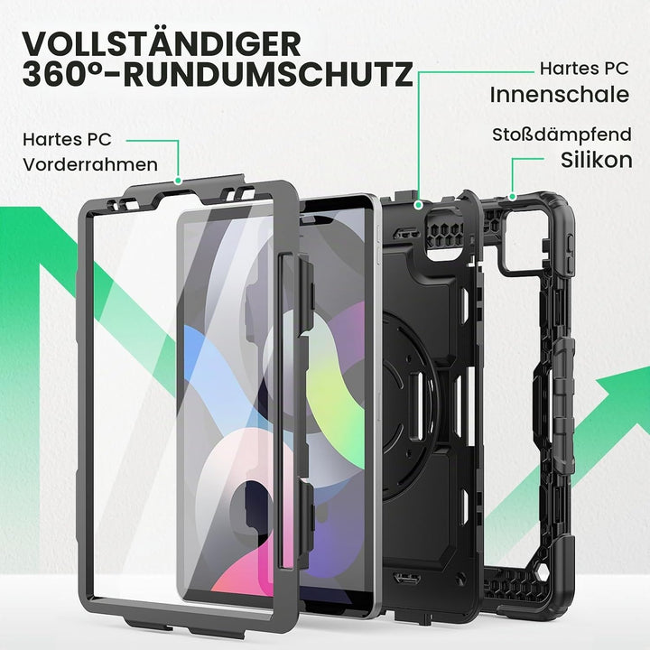 SEYMAC Hülle für iPad Air 5. / 4. Generarion 2022/2020 10,9 Zoll, iPad Air 5 Hülle, Stossfeste iPad