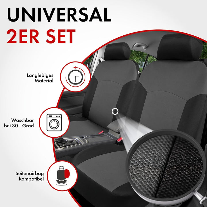 Walser Auto-Sitzbezug Portland, Universal-Sitzbezug, Vordersitzbezüge, Auto-Schonbezug, PKW-Sitzbezu