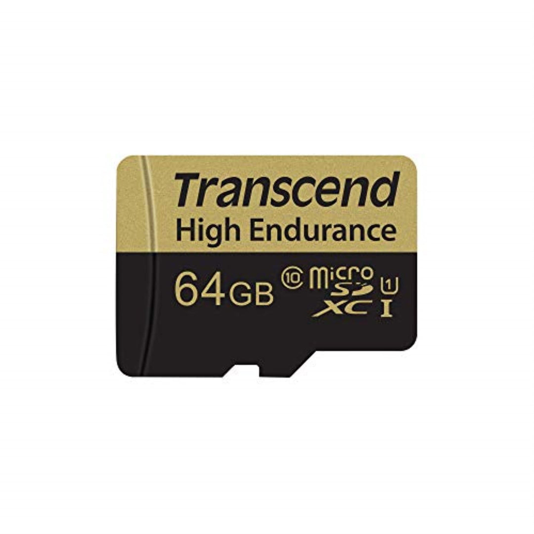 Transcend 64GB High Endurance microSDXC/SDHC Speicherkarte TS64GUSDXC10V / bis zu 95 MBs lesen und 4