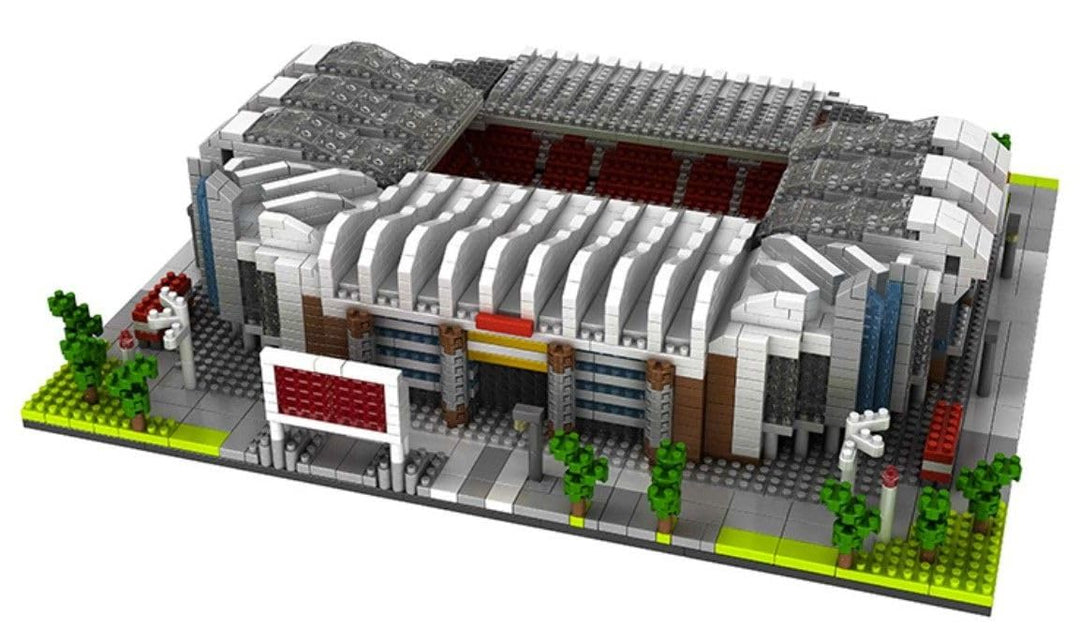 Atomic Building Manchester United Old Trafford Stadion. Modell zum Zusammenbau mit Nanoblöcken. Mehr
