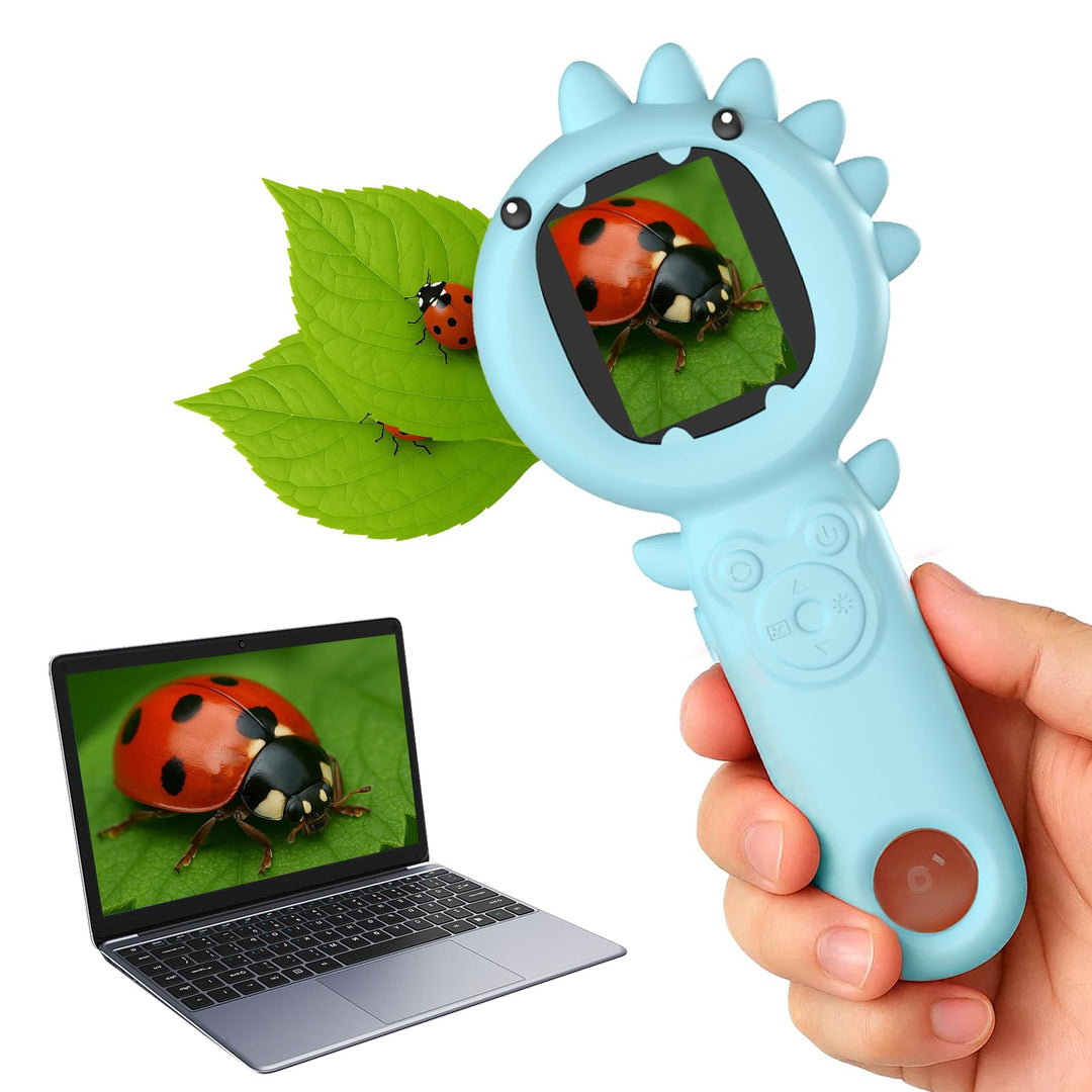 Mikroskop für Kinder, Mini Handheld Kid Mikroskop für Kleinkinder, Bildungswissenschaft Kit Digital