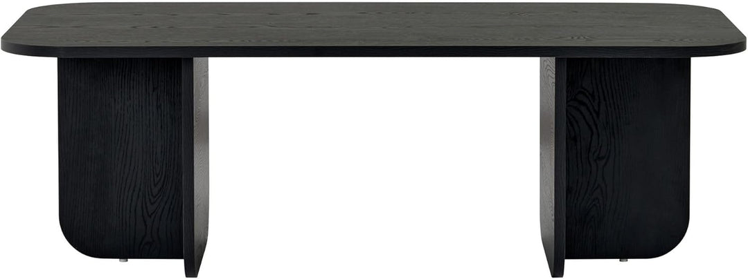 Stilvoller schwarzer Couchtisch, 120 x 60 x 41 cm | 100% melaminbeschichtete Spanplatte, 18 mm dick