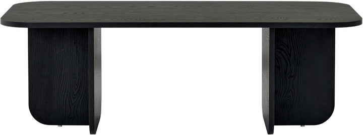 Stilvoller schwarzer Couchtisch, 120 x 60 x 41 cm | 100% melaminbeschichtete Spanplatte, 18 mm dick