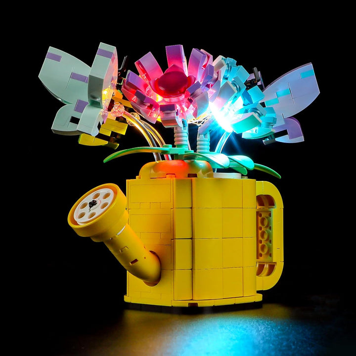 GEAMENT LED Licht-Set Kompatibel mit Lego Giesskanne mit Blumen (Flowers in Watering Can) - Beleucht