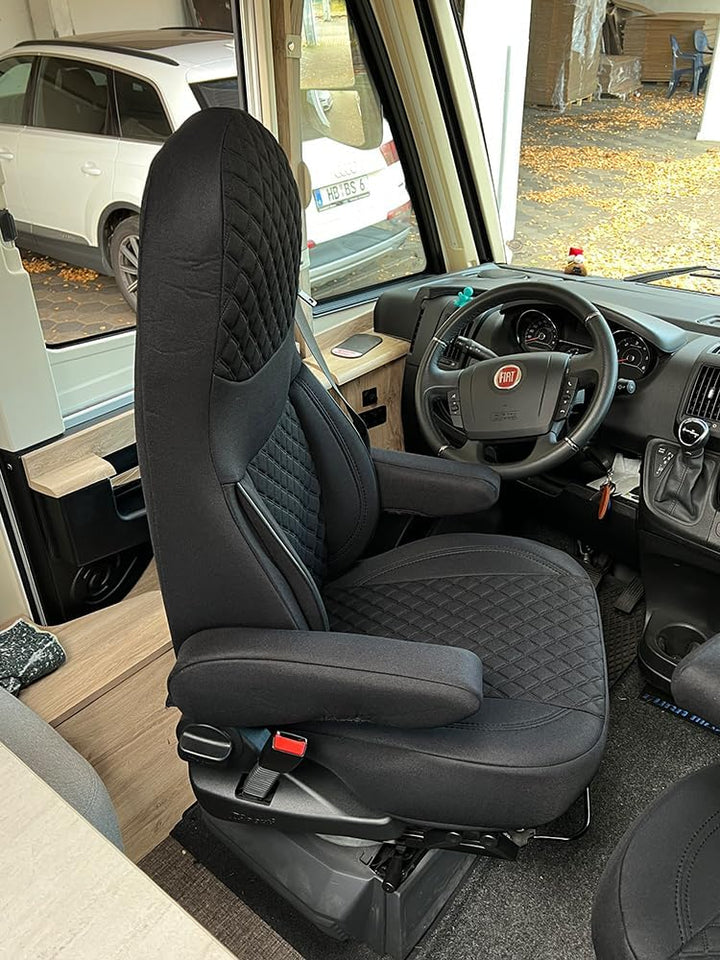 BREMER SITZBEZÜGE Wohnmobil Schonbezüge für Aguti GIS Liner und Milan Sitze | 2er Schonbezug Set ink