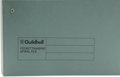 Guildhall Schnellhefter mit Innentasche 315 g/m² Kapazität 38 mm Folio-Format 25 Stück blau