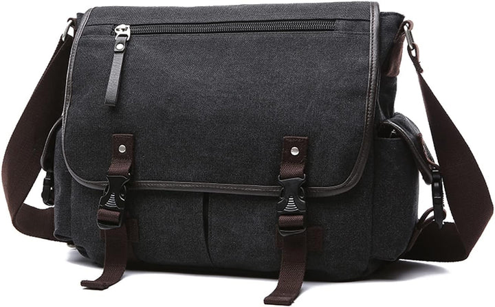FANDARE Segeltuch Umhängetasche Herren Arbeitstasche Messenger Bag Schultertasche Aktentaschen passe
