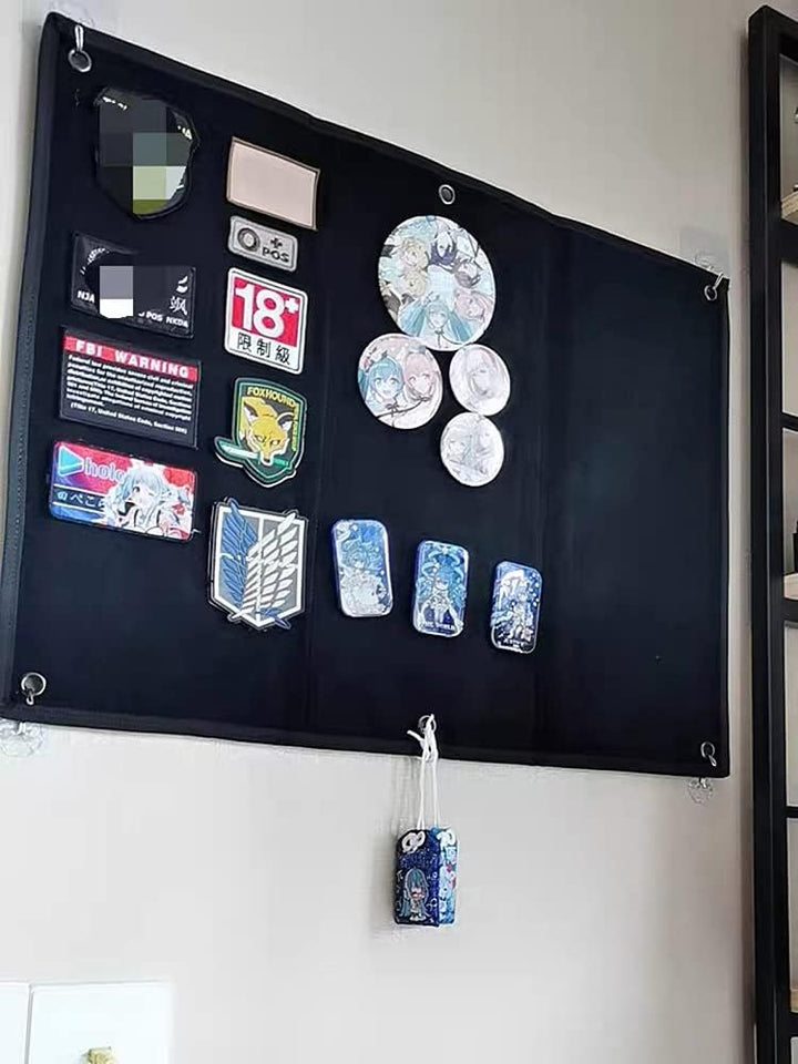 64x46 cm Patch-Display-Platte,Hängend Patch-Sammeltafel,Taktische Militär Patch Holder Steckbrett zu