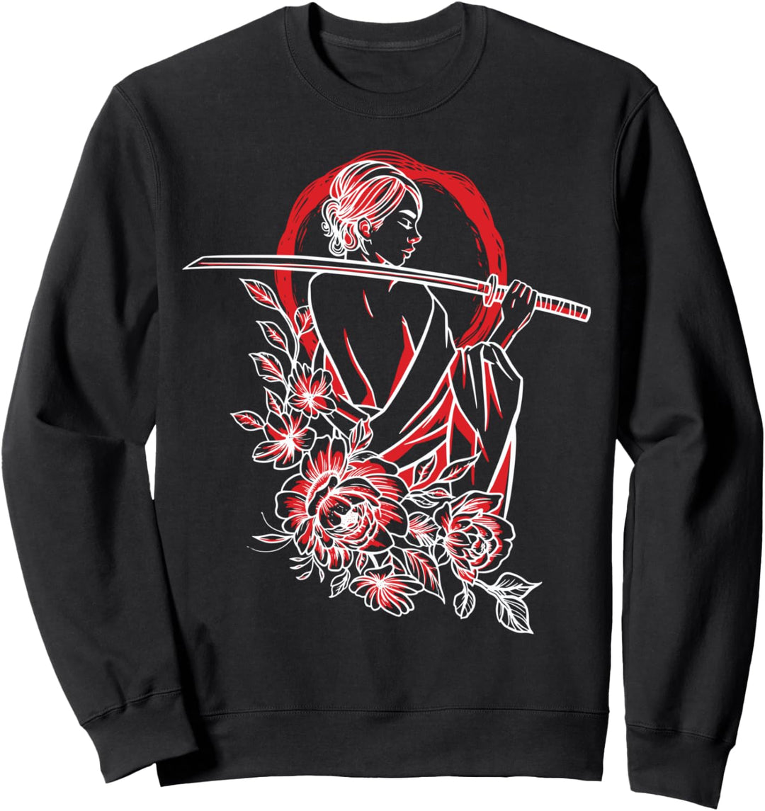 Japanische weibliche Samurai - Antike japanische Kultur Sweatshirt