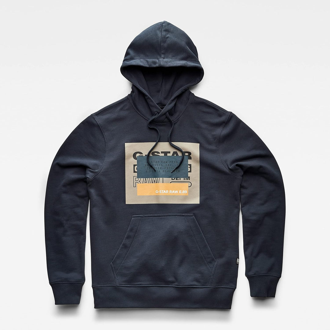 G-STAR RAW Herren Originals Hooded Sweatshirt Sweats, Blau (Dk Patriot Blue D21163-a613-7160)