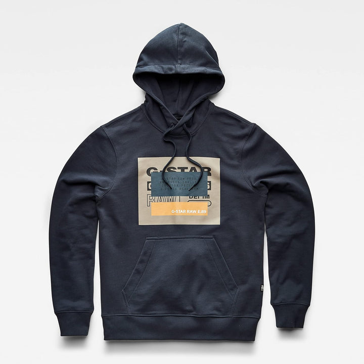 G-STAR RAW Herren Originals Hooded Sweatshirt Sweats, Blau (Dk Patriot Blue D21163-a613-7160)