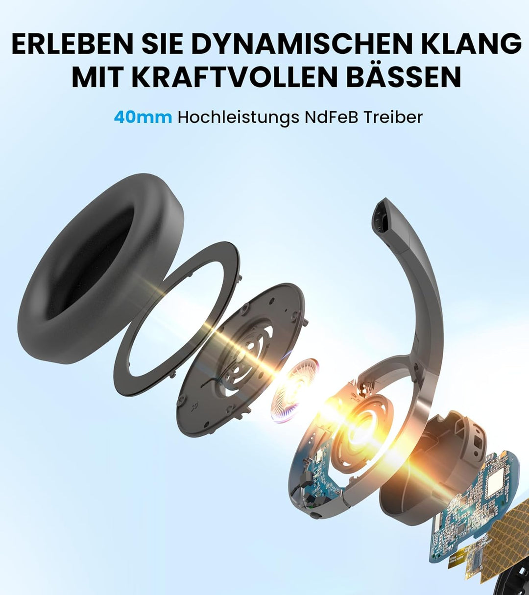EDIFIER W600BT Bluetooth-Headset (Bluetooth V5.1) - Kabellose Over-Ear Kopfhörer mit bis zu 30 Std.
