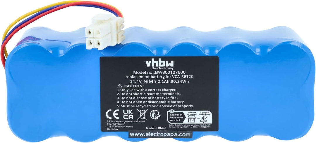 vhbw Akku pasend kompatibel mit Samsung Navibot SR8824, SR8825, SR8828, SR8830, SR8840, SR8841, SR88