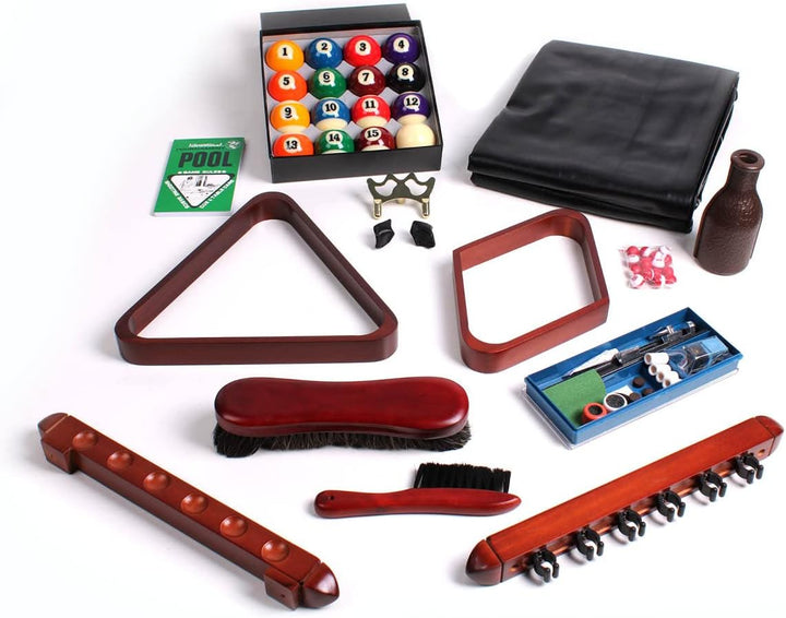 Billard Accessoires-Set Zubehörset Queues Kugeln Triangel Bürste Billardkreide Deluxe, Deluxe