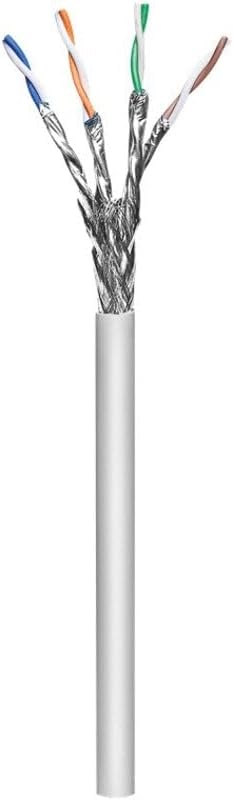 Goobay 96094 Netzwerkkabel CAT 6 A Verlegekabel 100m CAT 6A Kabel S/FTP Patchkabel halogenfrei Ether