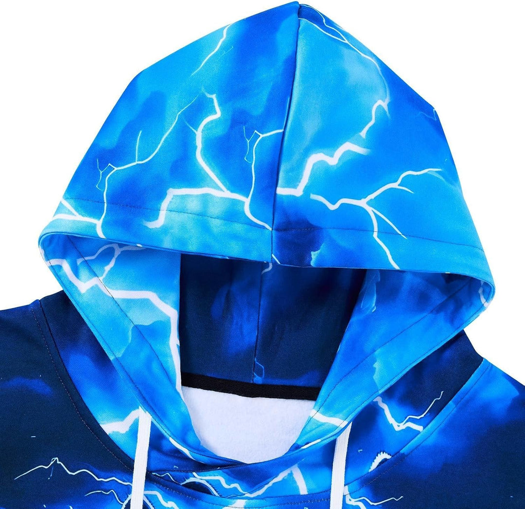 ALISISTER Unisex Hoodie Herren Damen 3D Druck Kapuzenpullover Langarm Hooded Pullover Sweatshirts mi