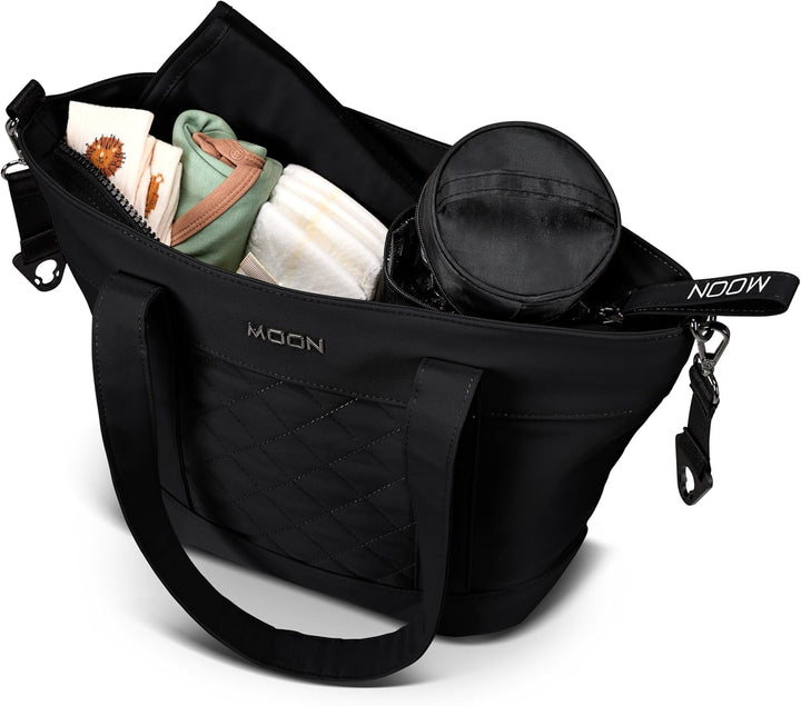 MOON Wickeltasche V-Shape sand Schwarz, Schwarz
