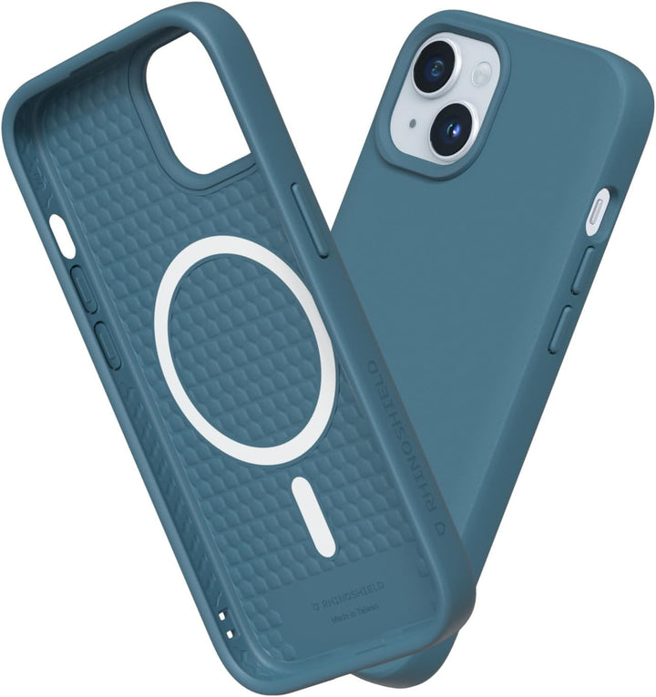 RhinoShield Case kompatibel mit [iPhone 15 Plus] | SolidSuit - MagSafe-kompatibel -Stossdämpfende &