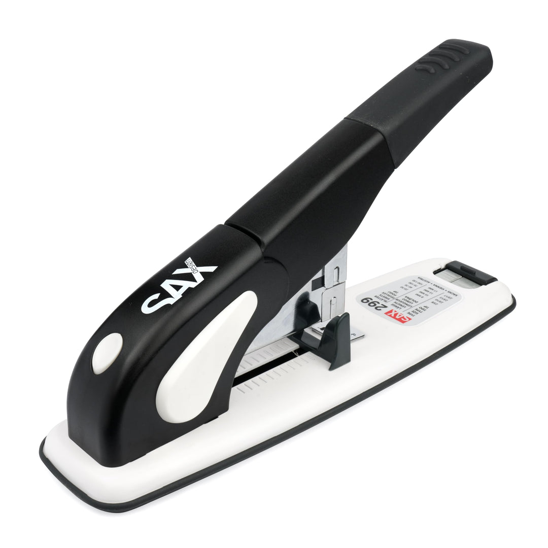 SAX 299 Starkhefter XXL, für bis zu 130 Blatt, Profihefter, für diverse Heftklammern, verstellbare A