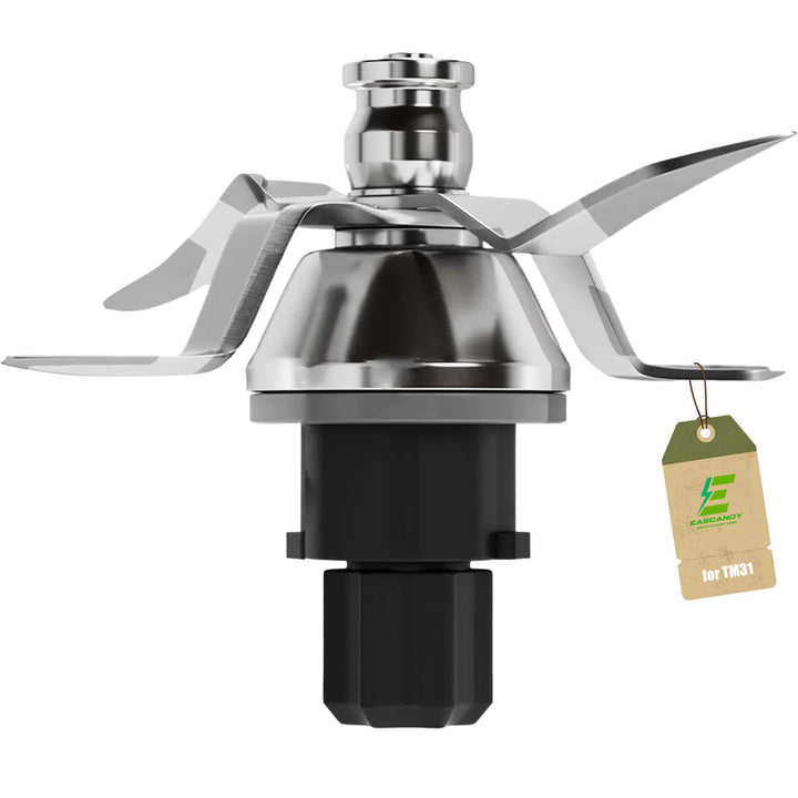 Eascandy Edelstahl-Mixmesser für Vorwerk Thermomix TM31 Zubehör | Edelstahl SUS420, rasiermesserscha