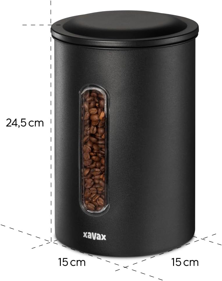 Xavax | Vorratsdose für Kaffee aus Edelstahl (Kaffeekanne, grosse Kapazität, mehr als 1 kg Kaffee, g