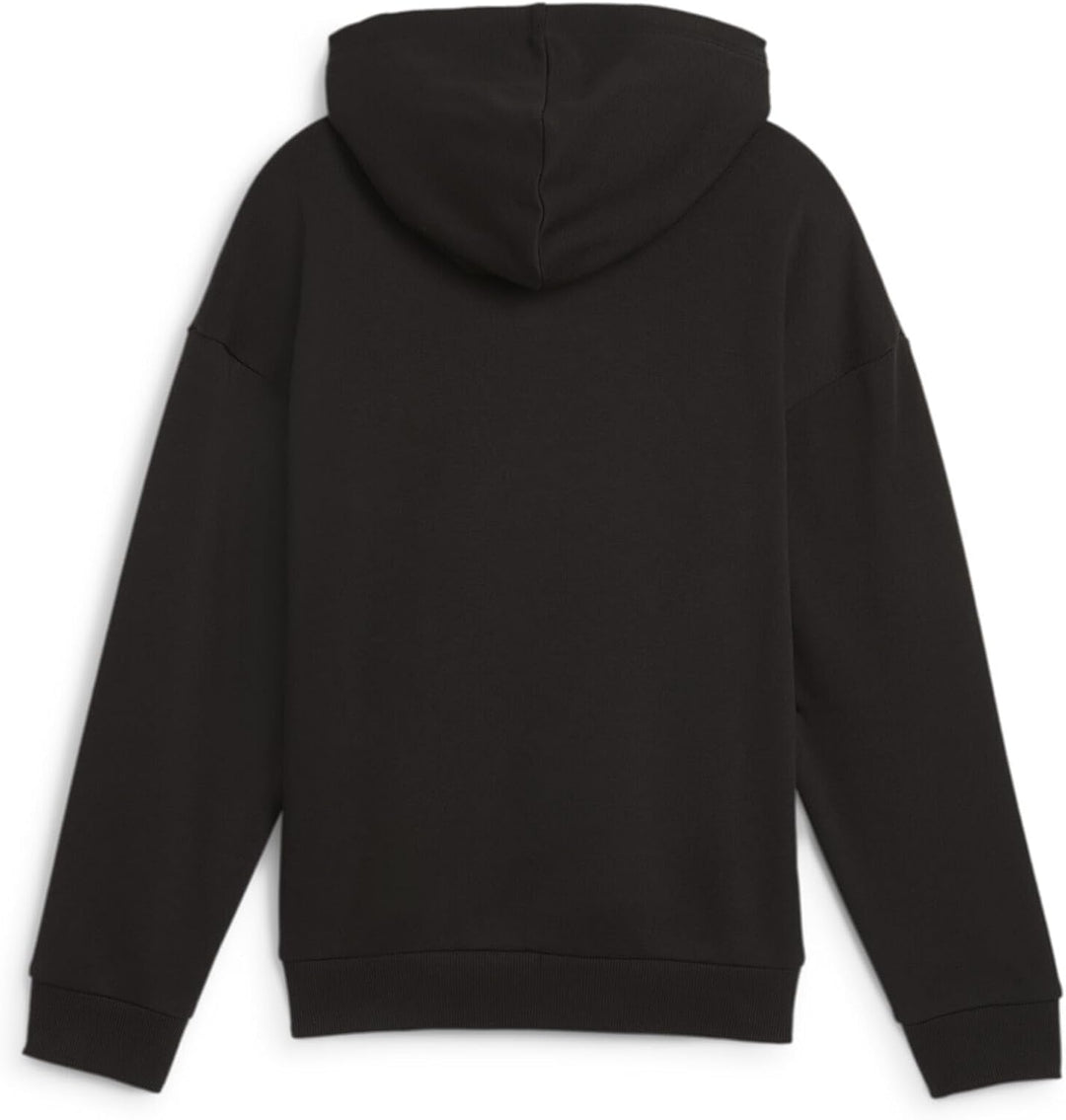 PUMA Mädchen ESS+ Script Metallic Hoodie FL G Schweiss 116 Black Gold Foil, 116 Black Gold Foil